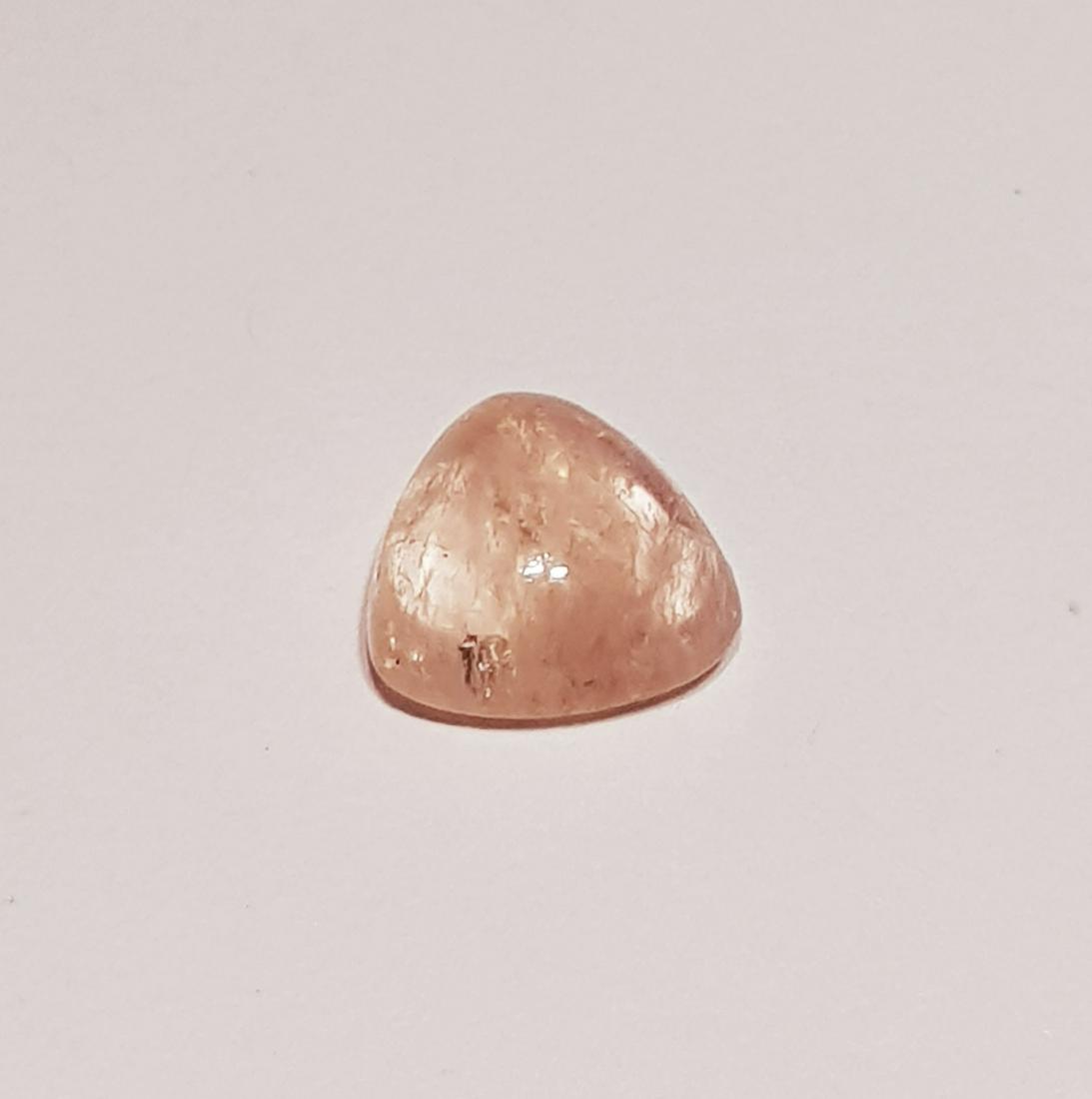 3.63 ct Natural Orange Morganite Triangle Cabochon (1 of 4)