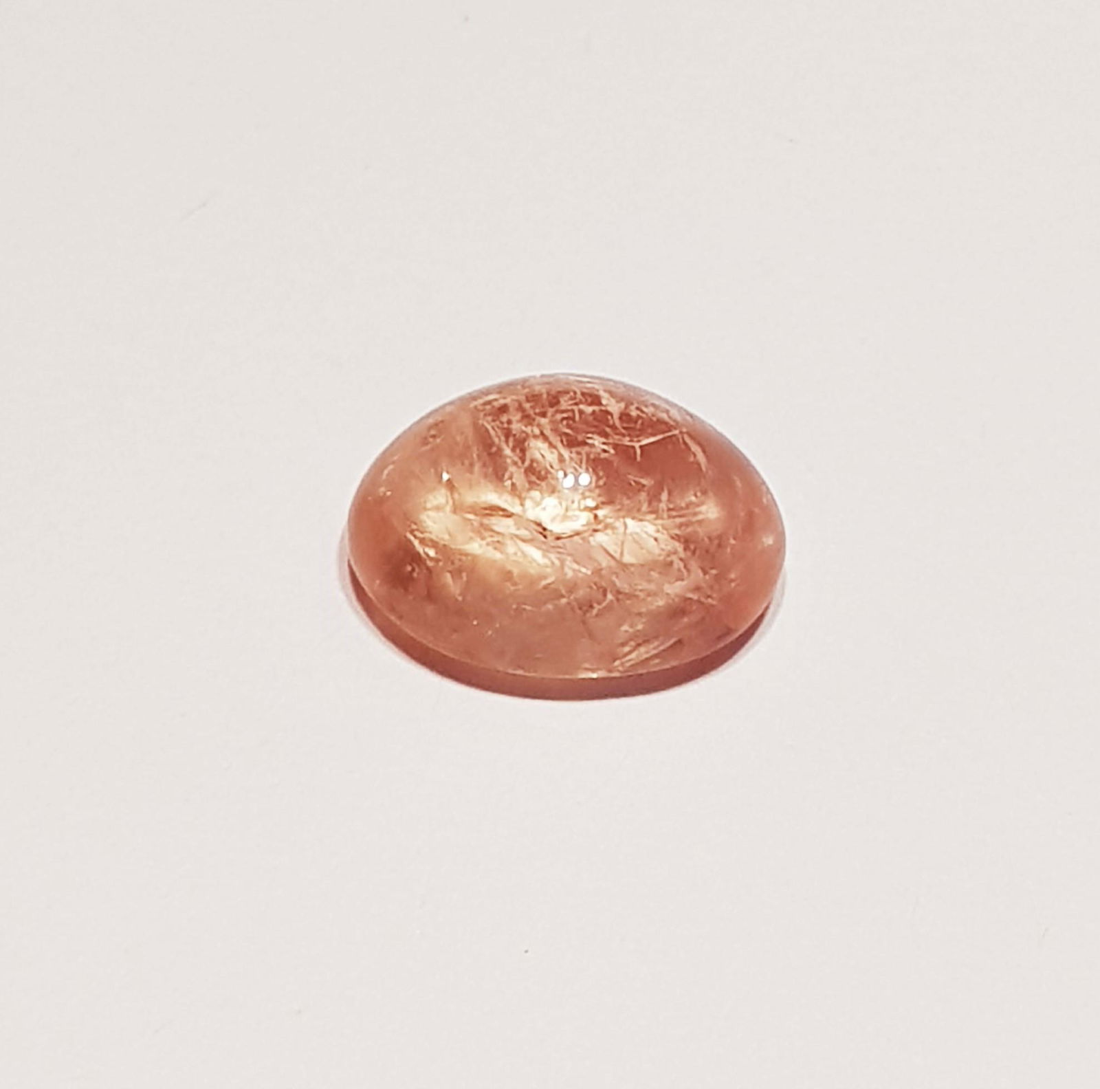 6.44 ct Natural Orange Morganite Oval Cabochon (1 of 4)