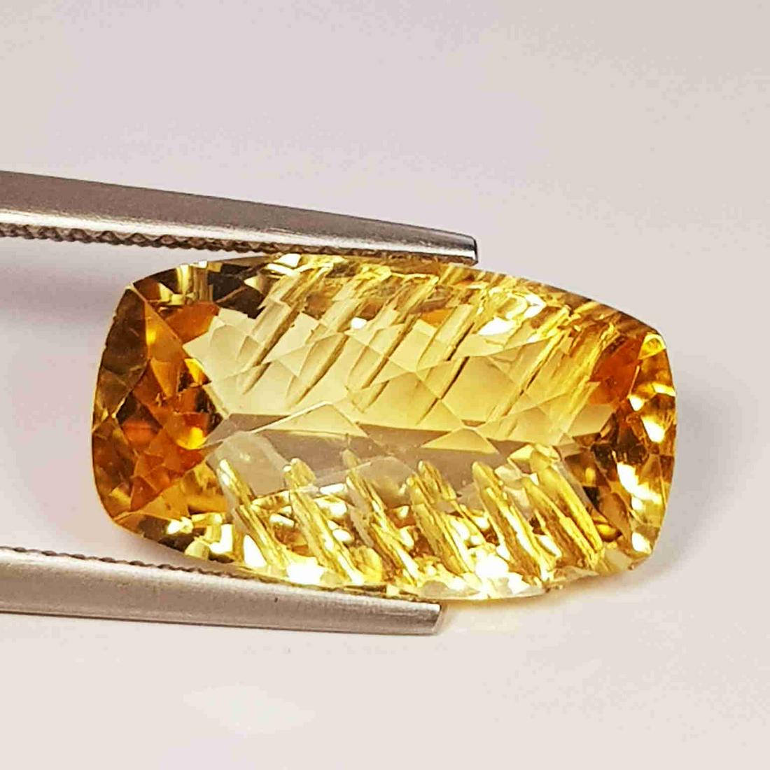 7.56 Ct. Beautiful Rectangle Leaf Cut Natural Citrine (1 of 5)