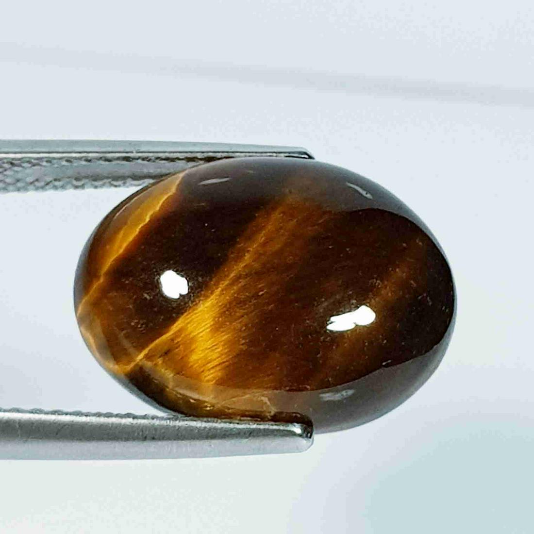 11.02 Ct Natural Tiger Eye Oval Cabochon (1 of 4)