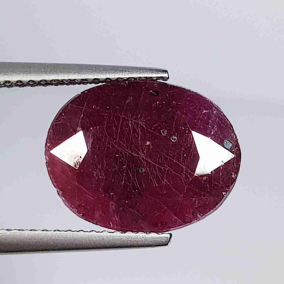 9.64 Ct Natural Ruby Heated Oval Cut (1 of 5)