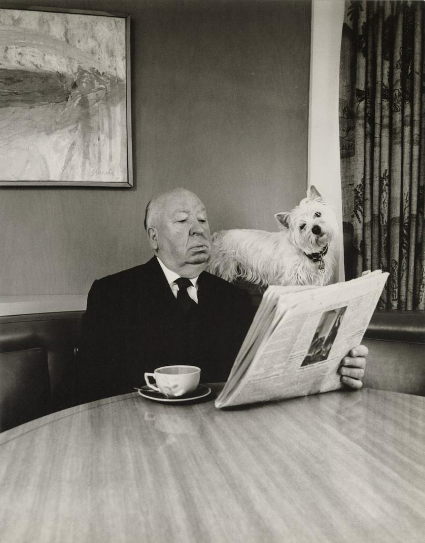 PHILIPPE HALSMAN - Alfred Hitchcock, 1974: Artist: Philippe Halsman Title: Alfred Hitchcock, 1974 Medium: Photo Litho, 1998, USA Dimensions: 10.1x12.9" Description: Heat Wax Mounted on 12x16" Conservation Board Artist Bio: Philippe Halsman was