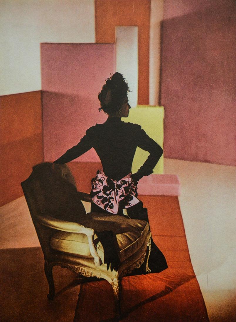 HORST P. HORST - Figure with Color Planes, 1946: Artist: Horst P. Horst Title: Figure with Color Planes, 1946 Medium: Photo Litho, 1986, Spain Dimensions: 5.5x7.4" Description: Heat Wax Mounted on 11x14" Conservation Board Artist Bio: Horst P. Horst