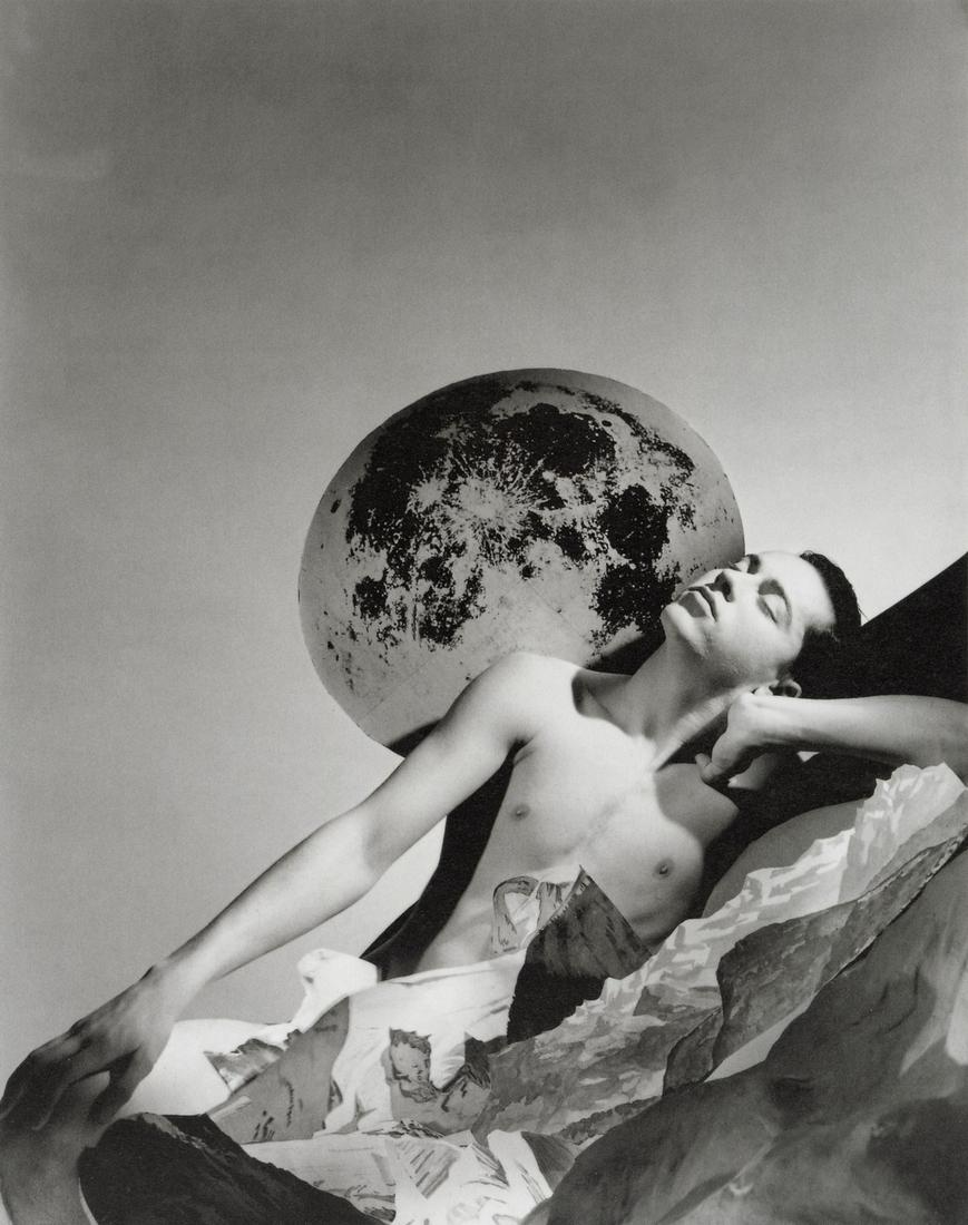 GEORGE PLATT-LYNES - Endmion and Selene, 1939: Artist: George Platt-Lynes Title: Endmion and Selene (Fred Danieli), 1939 Medium: Photo Litho, 2000, Italy Dimensions: 6.2x7.85" Description: Heat Wax Mounted on 8.5x11" Conservation Board Artist Bio: