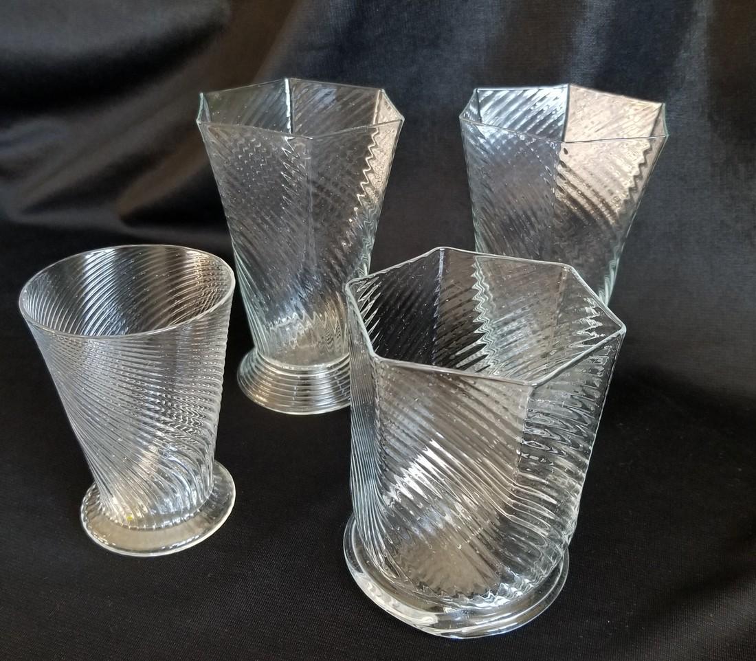 Carlos Scarpa Cappellin Venini Lot of 4 Glasses (1 of 5)