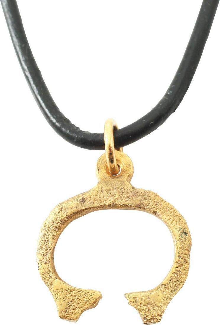 VIKING LUNAR PENDANT NECKLACE C.870-1050 AD (1 of 2)