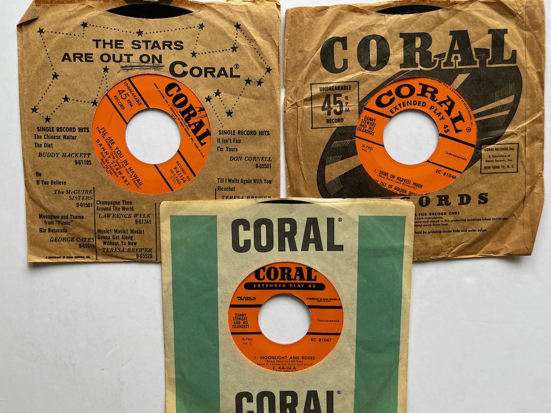DANNY STEWART & HIS ISLANDERS SET: Title: DANNY STEWART & HIS ISLANDERS SET Additional Information: SET OF THREE HAWAIIAN . ISLAND MUSIC. 9-61154. EC 81046. EC 81047. Reserve: $4.00 Shipping: Domestic: Flat-rate of $8.00 to anywhere wi