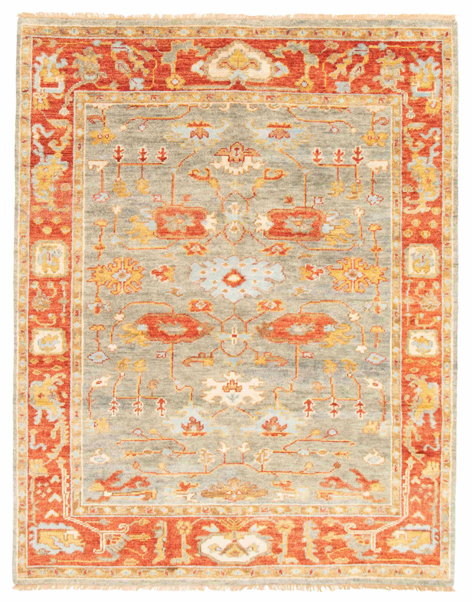 Serapi Jewel Light Blue Rug 7'9" x 10'0" (1 of 8)