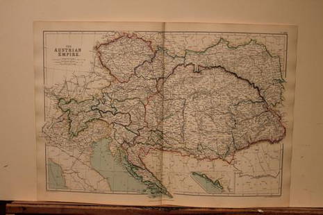 1882 Map of the Austrian Empire: Author: BlackieTitle: 1882 Map of the Austrian EmpireMedium: Ink on PaperDimensions: 21"X15" Map of the Austrian Empire dated 1882. Part of the Comprehensive Atlas & Geography of the World. Engraved