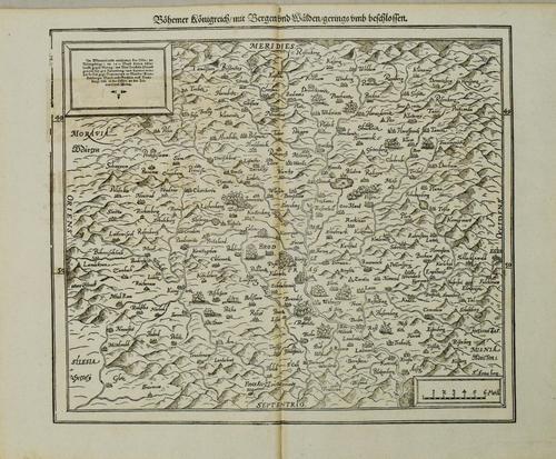 1598 Munster Map of Czech Republic -- Bohemer (1 of 1)