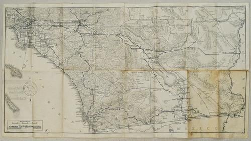 1930s Southern California Map -- Road Map Southern (1 of 2)