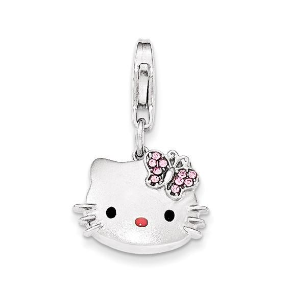 925 Silver Hello Kitty Lobster Claw Clasp Charm Pendant: Title: 925 Silver Hello Kitty Lobster Claw Clasp Charm Pendant Reserve: $79.00 Shipping: Domestic: Flat-rate of $13.00 to anywhere within the contiguous U.S. International: Foreign shipping rates are