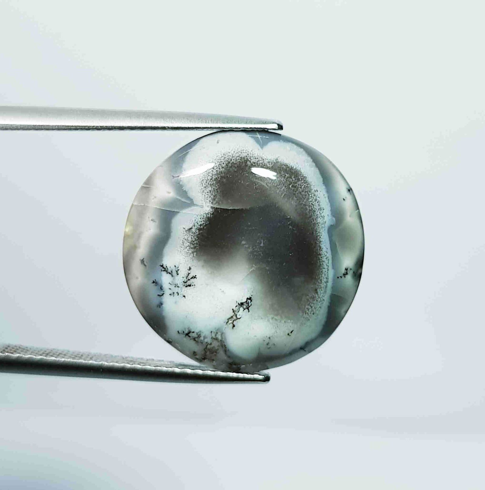 11.20 Ct Natural Dendrite Opal Round Cabochon (1 of 4)