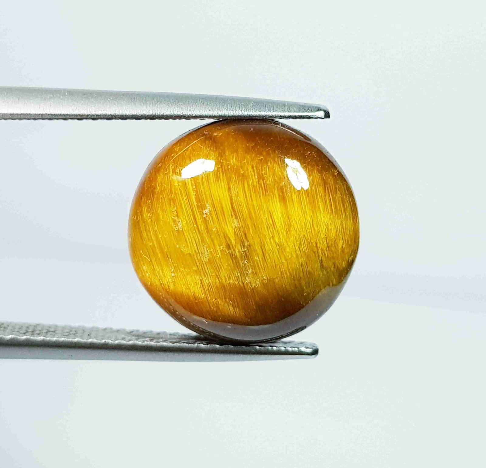 11.34 Ct Natural Tiger Eye Round Cabochon (1 of 4)