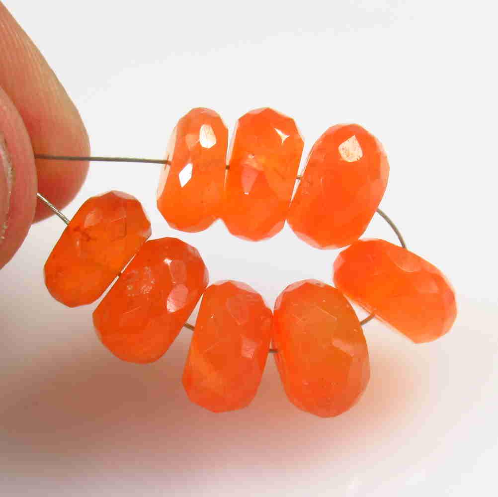 31.09 Ctw Natural 8 Drilled Orange Carnelian Round: No Reserve! Title: 31.09 Ctw Natural 8 Drilled Orange Carnelian Round Beads Stone Clarity: Semi-Transparent Gemstone: Natural Carnelian Beads Carat Weight: 31.09 Size/Dimensions: 9.10 - 10.30 mm / 8 P