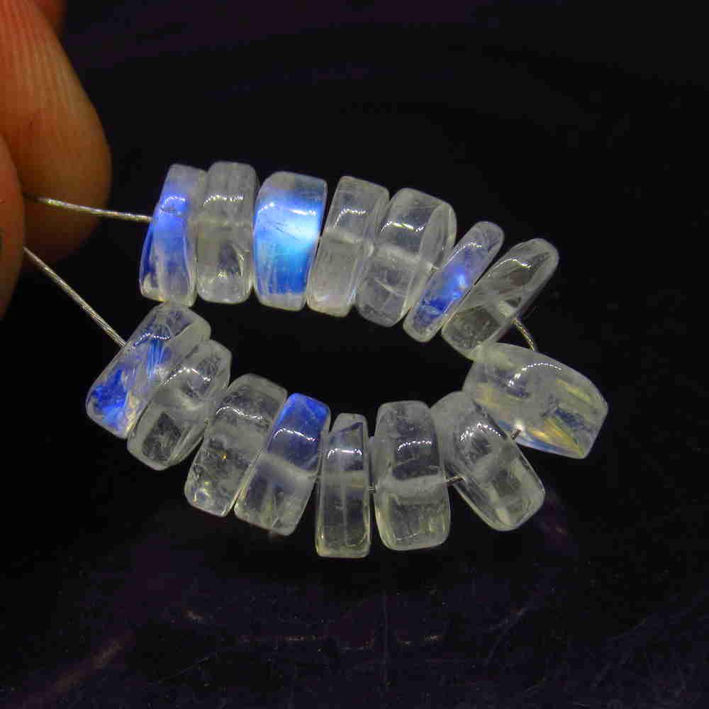 16.27 Ctw Natural 15 Drilled Blue Moonstone Round Beads: No Reserve! Title: 16.27 Ctw Natural 15 Drilled Blue Moonstone Round Beads Stone Clarity: Semi-Transparent Gemstone: Natural Moonstone Beads Carat Weight: 16.27 Size/Dimensions: 7.00 - 7.30 mm / 15 PC