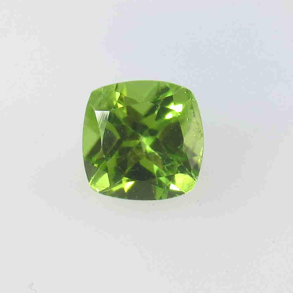 2.17 Ctw Natural Pakistan Peridot Cushion Cut: No Reserve! Title: 2.17 Ctw Natural Pakistan Peridot Cushion Cut Stone Clarity: VVS Gemstone: Peridot Carat Weight: 2.17 Size/Dimensions: 7.00 x 7.00 x 4.70 mm Additional Information: Top Class Luster