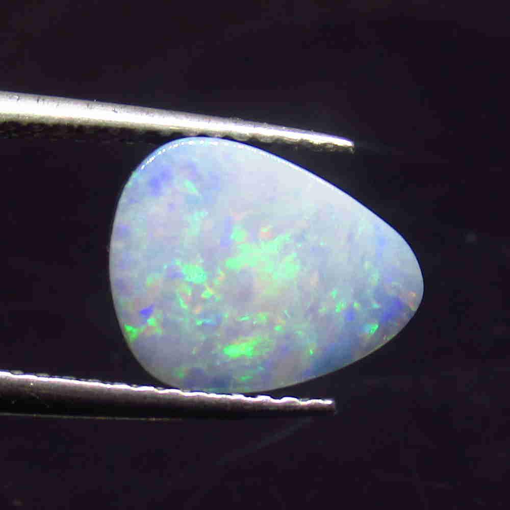 2.87 Ctw Natural Australian Opal Pear Cabochon (1 of 2)