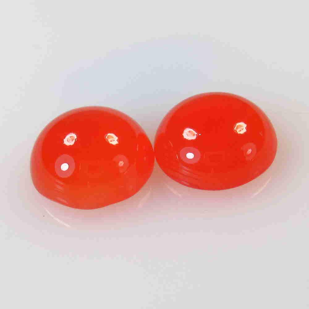 8.71 Ctw Natural Carnelian Round Pair: No Reserve! Title: 8.71 Ctw Natural Carnelian Round Pair Stone Clarity: Semi-Transparent Gemstone: Carnelian Beads Carat Weight: 8.71 Size/Dimensions: 11.00 x 11.00 x 5.60 mm / 2 Pc's Additional Infor