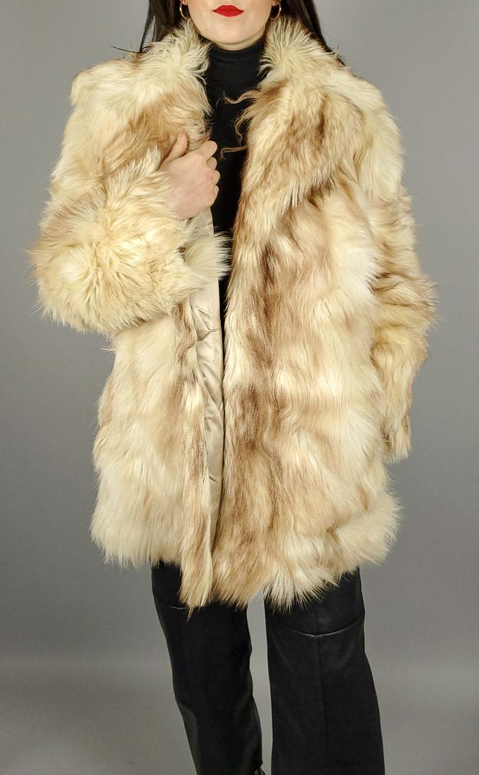 Beige Fox Fur Jacket (1 of 8)