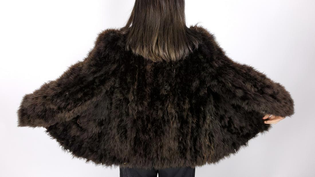 Brown Ostrich Feather Jacket (1 of 11)