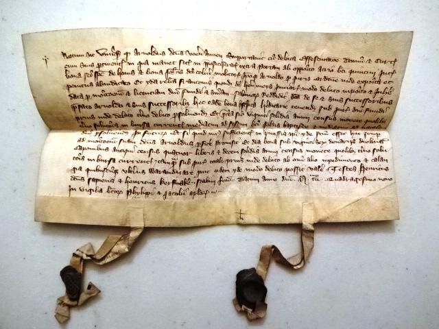 1349 Medieval Manuscript Legal Document (1 of 5)