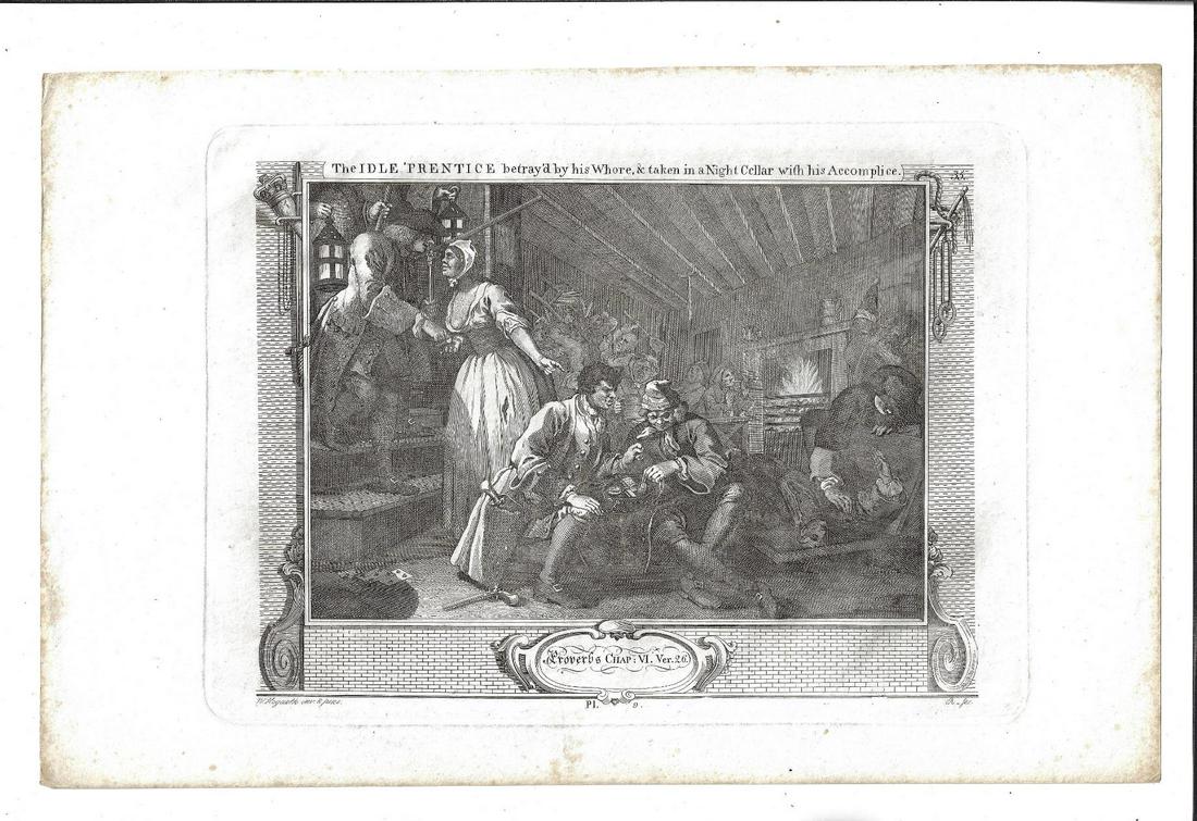 1820 Hogarth Engraving The Idle Prentice (1 of 1)