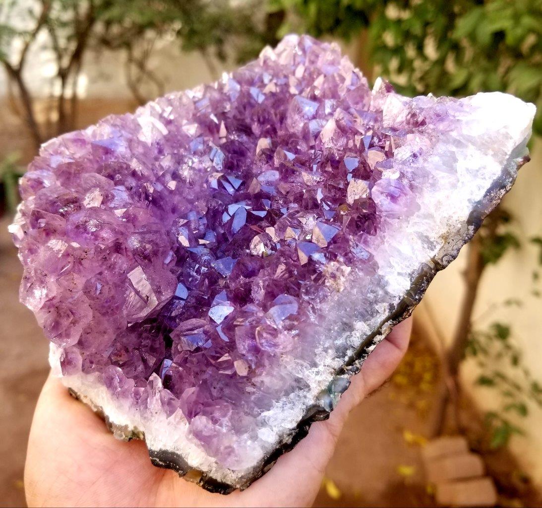 1248 Grams Huge Amethyst Crystals Cluster Mineral - (1 of 4)