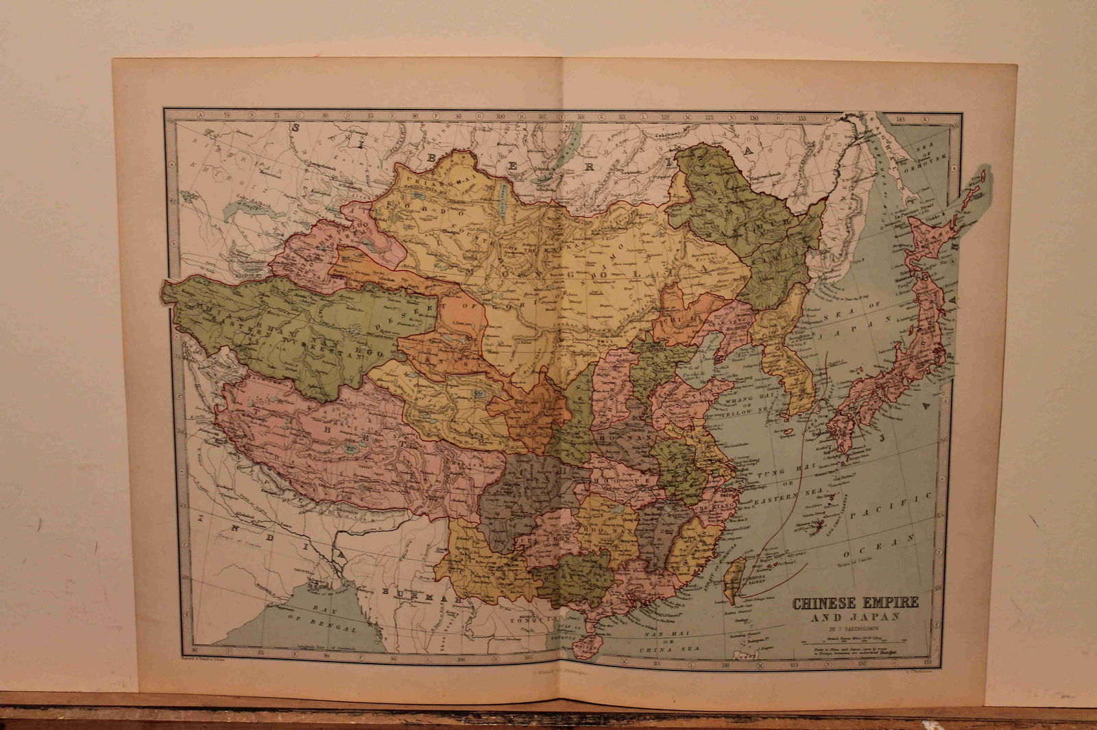 1873 Map of the Chinese Empire and Japan (1 of 3)