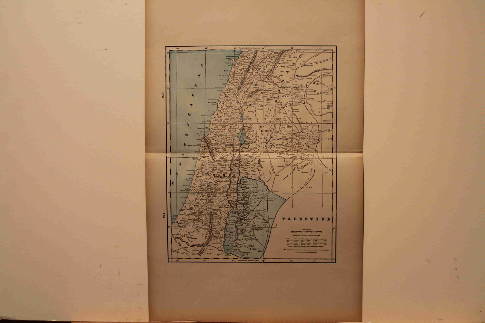 1890 Map of Palestine (1 of 3)