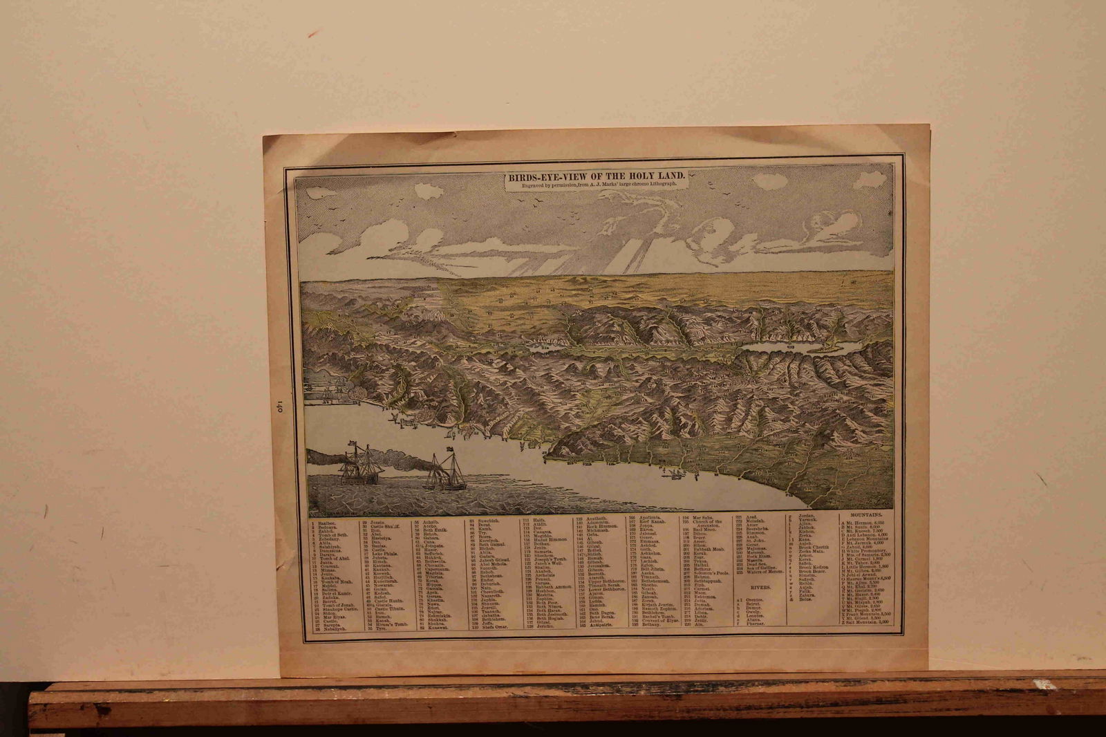 1892 View of the Holy Land (1 of 3)