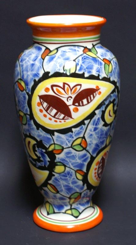 Art Deco Pottery Czech Flower Vase Czechoslovakia (1 of 4)