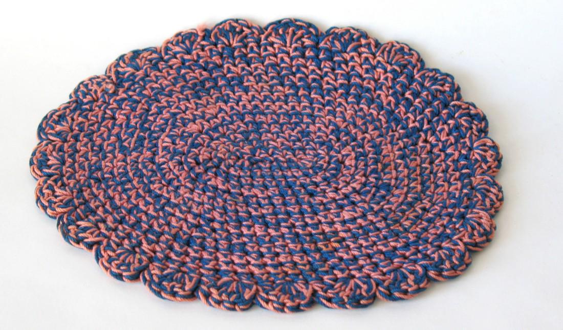 Vintage hand made miniature mat (1 of 1)