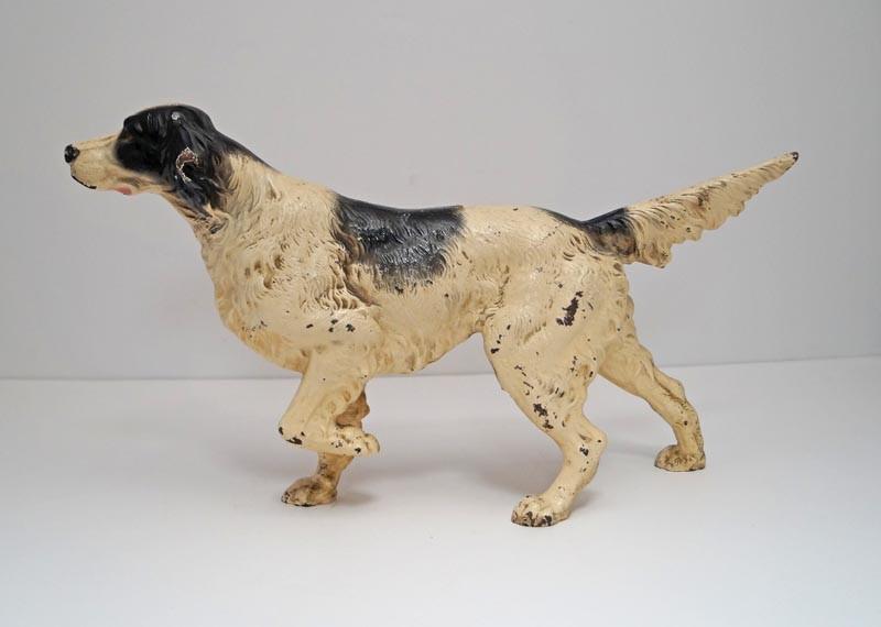 English Setter Dog Cast Iron Hubley Doorstop (1 of 8)
