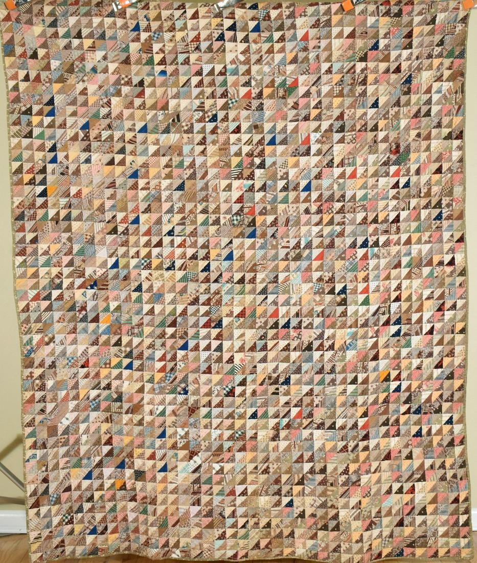 1860's Birds in Flight Quilt, Early Fabrics (1 of 16)