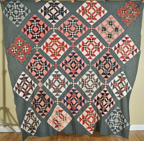 1880's "Young Man's Fancy" Quilt Top (1 of 9)