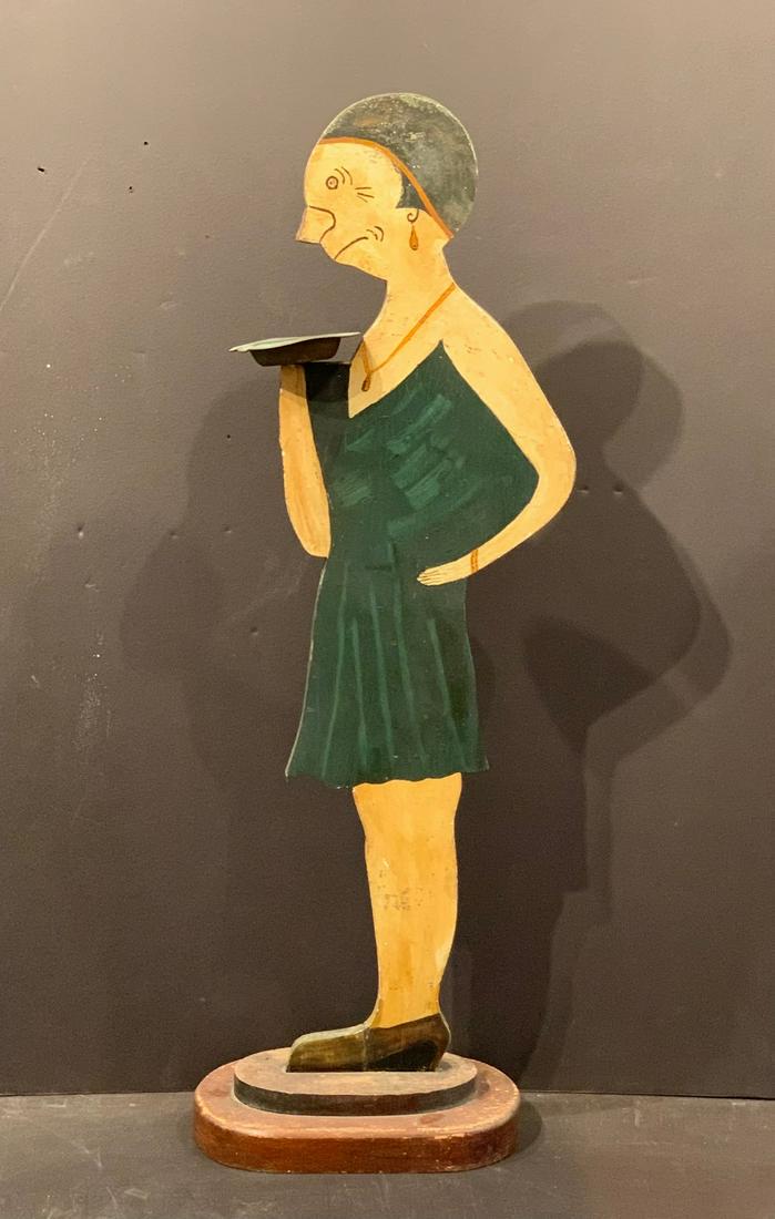 Early 20th c MAGGIE Tip Tray/Smoking Stand (1 of 6)