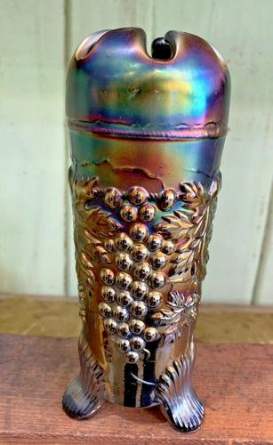 ANTIQUE NORTHWOOD CARNIVAL GLASS HATPIN HOLDER (1 of 8)