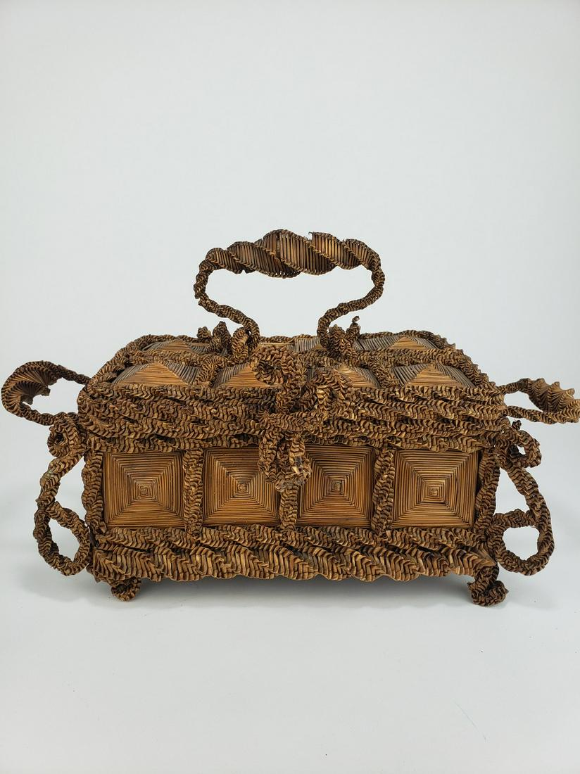 Victorian Woven Sewing Basket (1 of 11)
