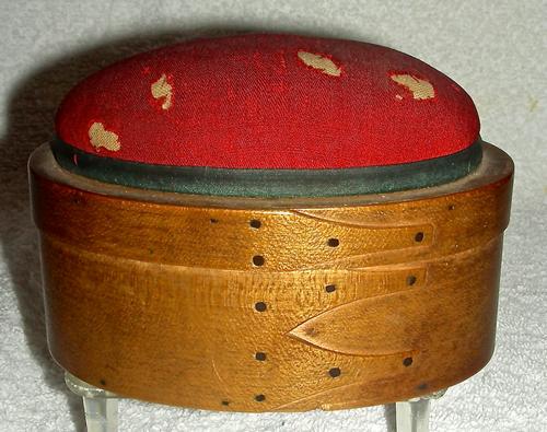 Early and Rare 19th C Shaker Pincushion Box (1 of 6)
