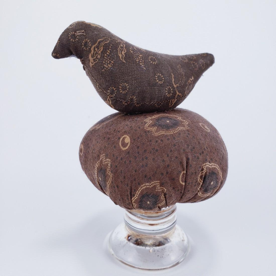 Make-do Pincushion w/ Bird (1 of 3)