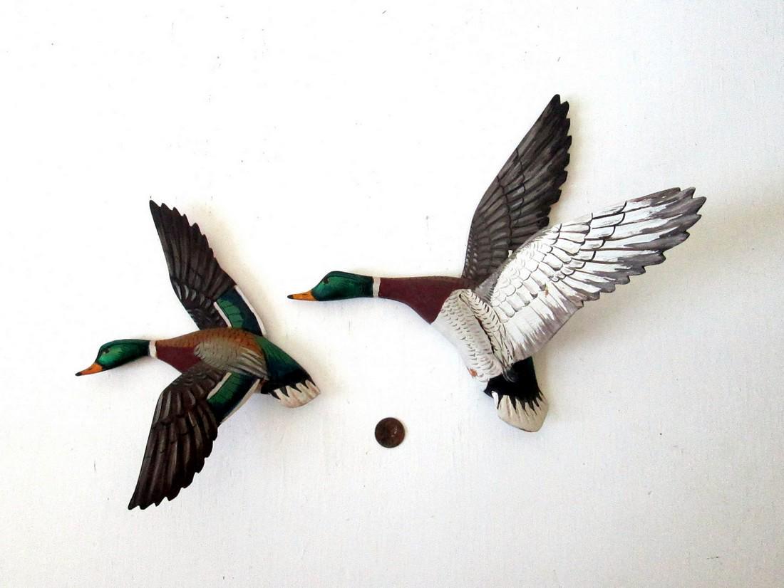 Pair Of Carved Duck Wall Plaques (1 of 15)