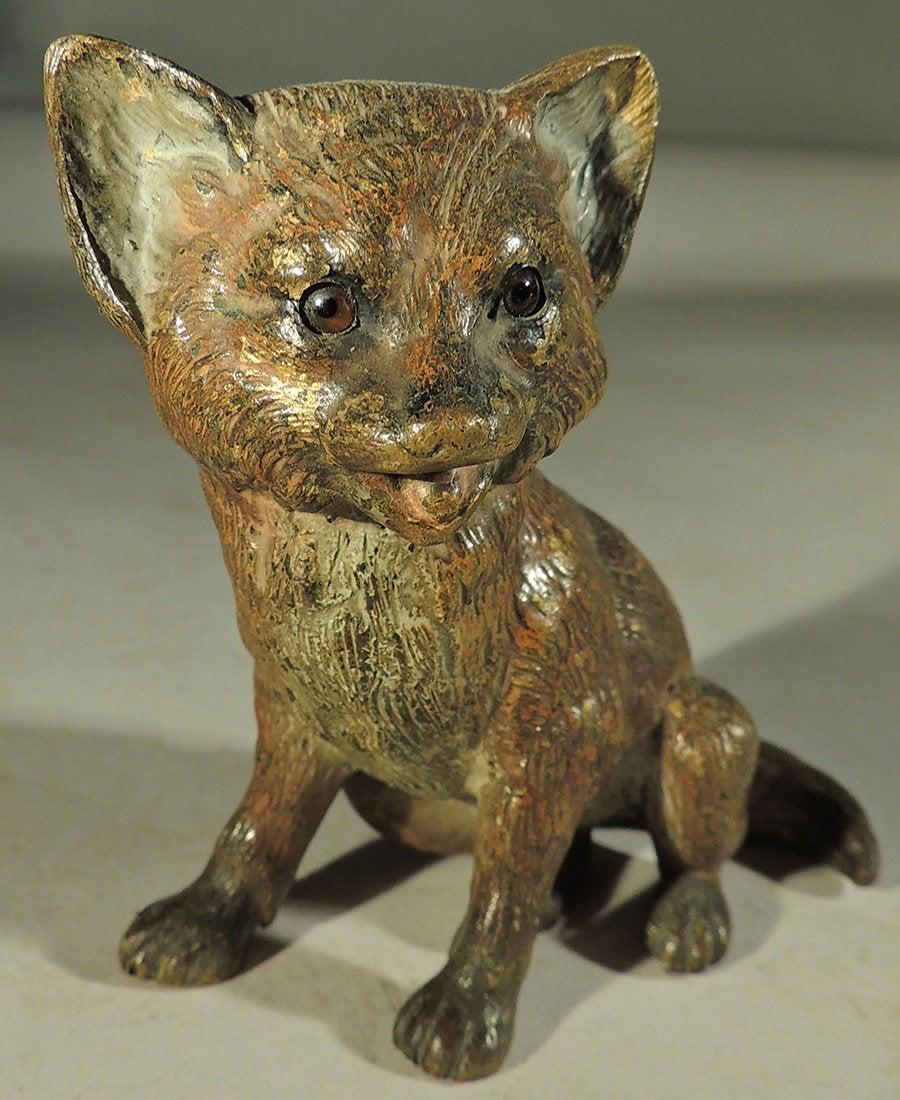 Cold-painted Austrian / Vienna Bronze Fox Kit (1 of 4)