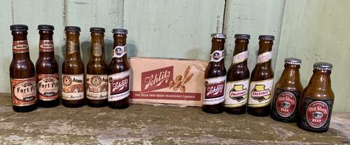 LOT OF VINTAGE BEER BOTTLE SALT & PEPPER SHAKERS (1 of 7)