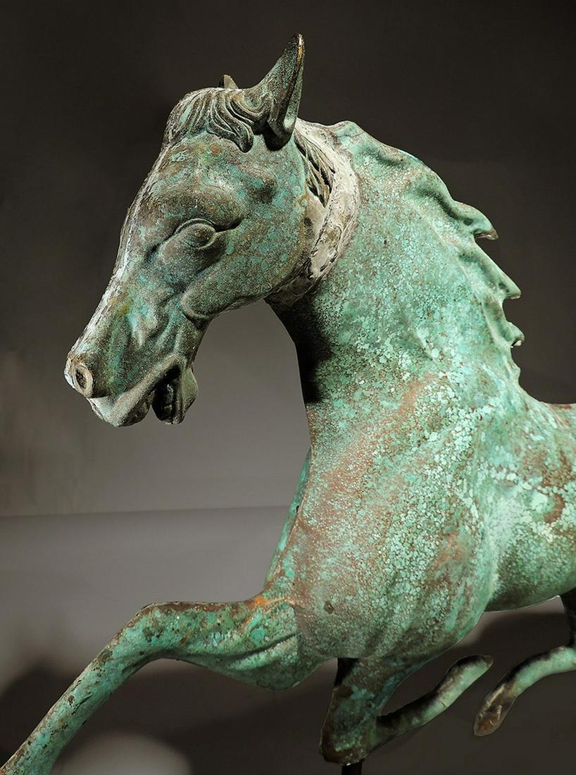 Copper galloping horse weathervane (1 of 6)