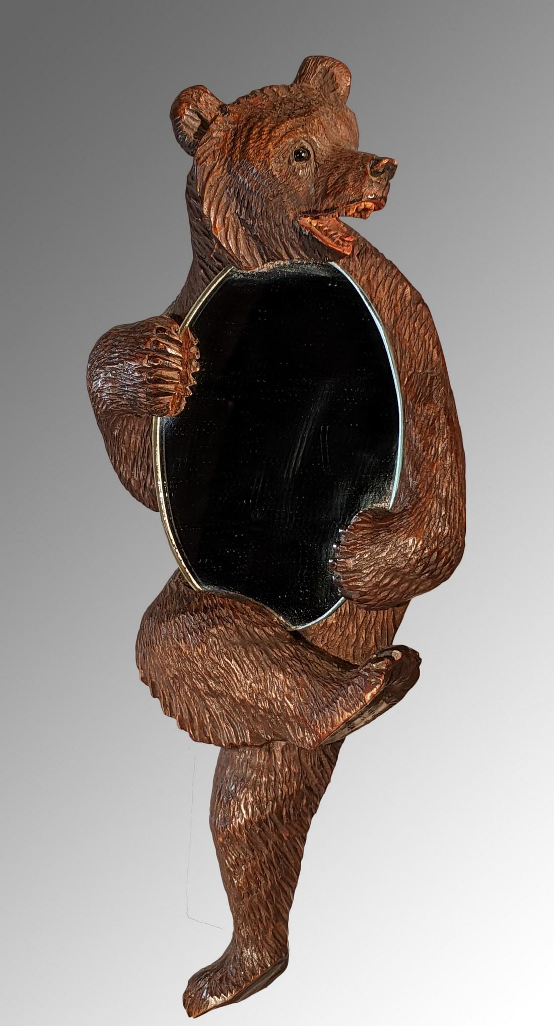 Black Forest Bear Wall / Hand Mirror (1 of 5)