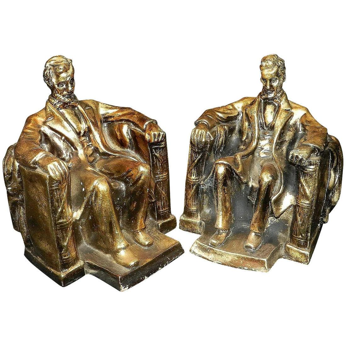 Vintage Alexander Backer Style Plaster Abraham Lincoln (1 of 8)