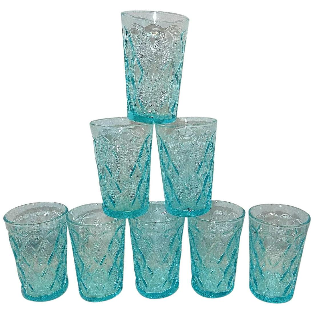 Vintage Fire King Mid-Century Blue Kimberly Pattern (1 of 5)