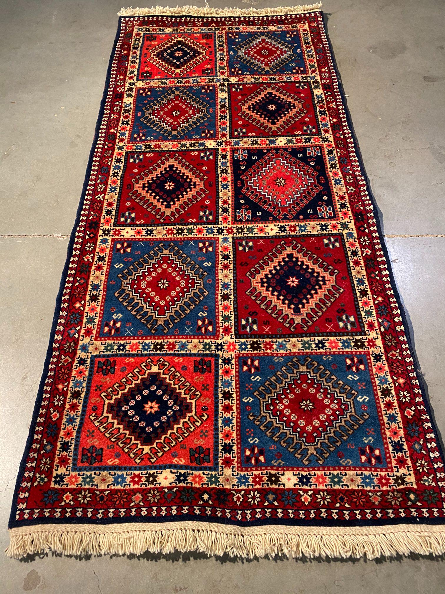 AUTHENTIC PERSIAN YALAMEH RUG 2.9 x6.2 (1 of 7)