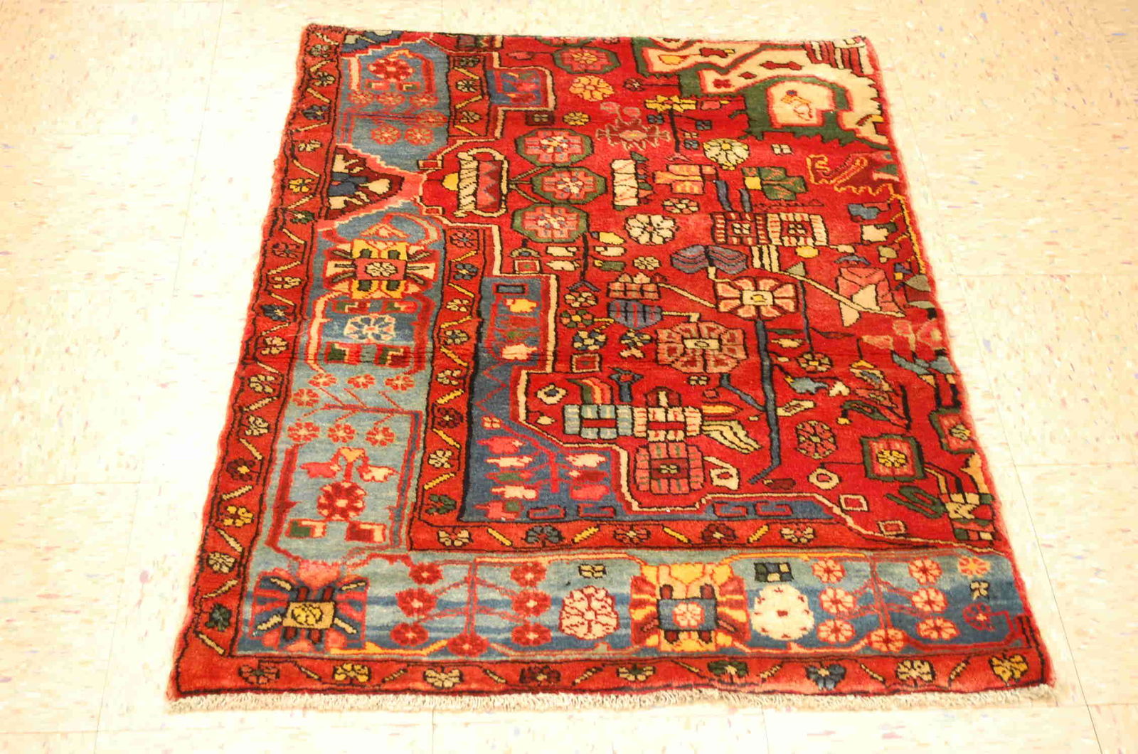 Circa 1930s Antique Rare Nahavand Sampler Rug 2.7x3.7 (1 of 6)